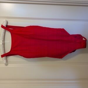 ☀️3 For $25☀️ Liz Claiborne Red Modest Swimsuit with built-in Bra as Support